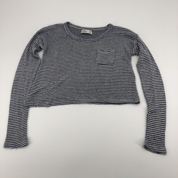 Hollister | Tops | Y2k Hollister Cropped Knit Top Xs Blue …